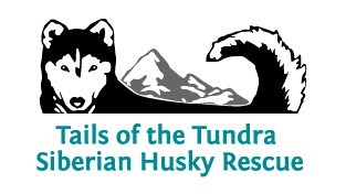 Tails of the Tundra Siberian Husky Logo